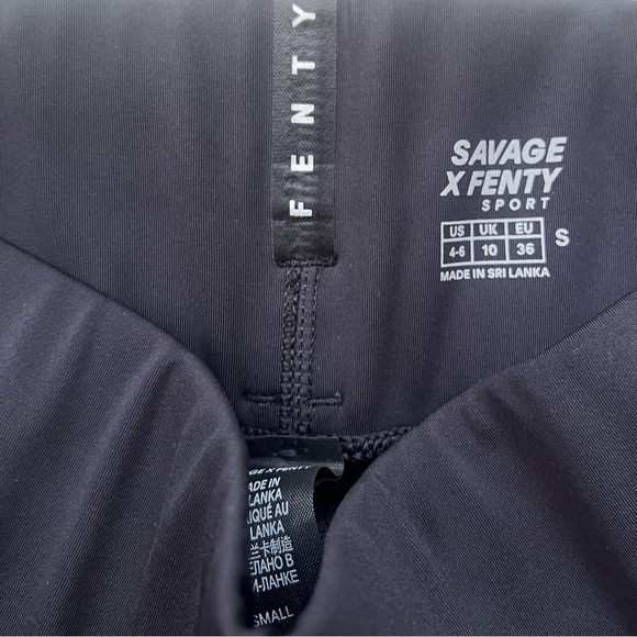 Savage X Fenty Bundlt High waist bikers shorts Small black side detail pocket - Picture 6 of 14